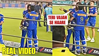 Huge Argument between Hardik Pandya & Tilak Verma when Tilak was not able to finish the match vs KKR