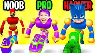 Can We Go NOOB vs PRO vs HACKER In KNOCK'EM ALL!? (ALL LEVELS!)