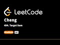LeetCode 494. Target Sum