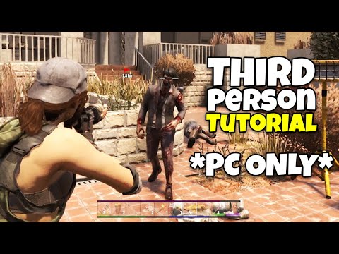 How to play in third-person perspective – 7 Days To Die 1.0 (Free Camera, Creative Mode)