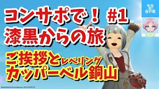 【FF14】コンサポで！漆黒からの旅(…の前にレベリング) #1【コンテンツサポーター】