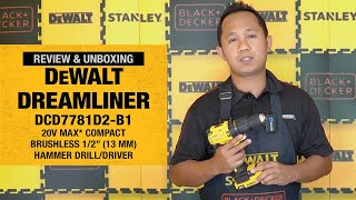 Review \u0026 Unboxing Dewalt Dreamliner VI - DCD7781 Brushless Hammer Dril 20V