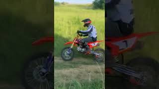 Freetime on pitbike MiniRocket 125cc with Dad 2021 (no music - engine sound)