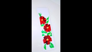 Acrylic Painting flowers 🎨 ll Art therapy ll Soothing Daily Art -3 #shorts​ #YouTubeShorts