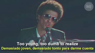 Letra Traducida When I was your man de Bruno Mars