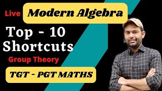 Top 10 Shortcuts of Group Theory | Modern Algebra Shorcuts | Cyclic Group | Order of an element