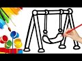 How to draw cute and easy Cradle | Easy drawing for kids #coloring #cradles #cradledrawing