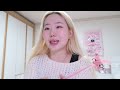 winter vlog˚｡⋆❆ pink christmas ramen hot chocolate🍫