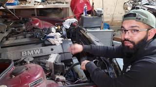 E38 Engine Refresh - Fixing Coolant, Power Steering Leaks \u0026 More | Abandoned Car | M52B28 Repair