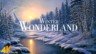 Winter Wonderland 4K Relaxation Film | Relaxing Piano Music Along With Beautiful Nature Winter Video