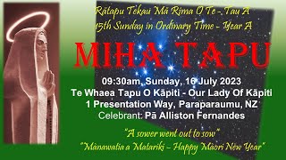 20230716 - MIHA Tapu - 15th Sunday in Ordinary Time - Year A