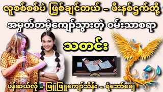 အမှတ်တမဲ့ကျော်သွားတဲ့၀မ်းသာစရာသတင်း - လူစစ်စစ်ပဲ ဖြစ်ချင်တယ် - ဖြူဖြူကျော်သိန်း