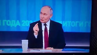 Putin alla conferenza di fine anno: in Ucraina non abbiamo bisogno di tregua ma di pace duratura