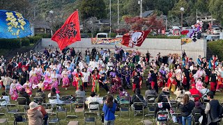 ［4K］総踊り『日本全国福の神・元気 forJapan！・黒田武士（アンコール）』第9回あさくらよさこいまつり2024.12.01/歴史の里公園