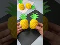 how to make a paper pineapple 3d paper pineapple craft diy reuse fruit foam net