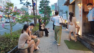 [4K Seoul]🚶evening walk Sindang-dong Tteokbokki Town Yaksu Station 신당동 떡볶이타운 약수역 청구역 신당역