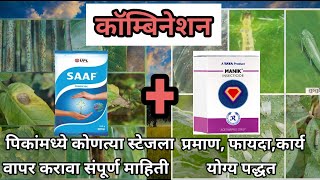 Saaf fungicide| tata manik insecticide | saaf tatamanik combination @AapliShetiAaplshivarD