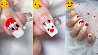 Christmas Nail Art 😍 | Easy Christmas Nail Art Ideas 2021