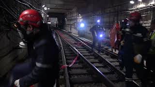 Fövqəladə Hallar Nazirliyi tərəfindən metroda təlim keçirilib