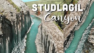 Stuðlagil Canyon by Drone | BEST Hidden Place to Fly a Drone in Iceland 🏞