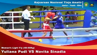 KEJURNAS Tinju Medan 2022 | PARTAI FINAL | Yuliana Pudi VS Novita Sinadia | 48-50 Kg