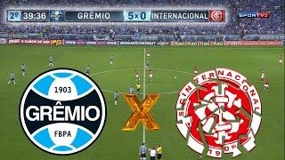 GRENAL 407 - Grêmio 5 x 0 Internacional - Melhores Momentos - Campeonato Brasileiro 2015