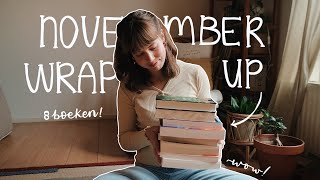 ik las 8 boeken in november 📚🍂 • wrap up