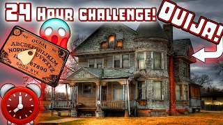 (TOM) 24 HOUR OVERNIGHT CHALLENGE OUIJA BOARD CHALLENGE in A HAUNTED HOUSE! | MOE SARGI
