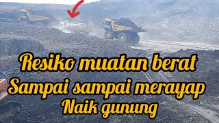 Resiko muatan berat sampai sampai merayap naik gunung(@ryan solata)