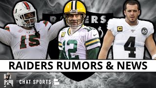 Raiders Aaron Rodgers Trade? Raiders Rumors & NFL News On Derek Carr, Mel Kiper Jr Latest Mock Draft