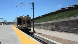 RTD Train to the Plane arrives DIA Station on First Day