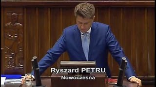 2016-05-20 - Ryszard Petru krytykuje Beatę Szydło, broni prof. Andrzej Rzepliński, prezes TK