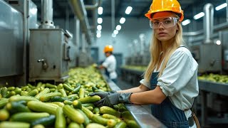 ✅ HOW Pickles in Vinegar Are Made in FACTORIES 🥒