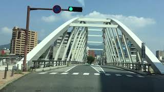 北九州市国道199号線〜日明〜小倉城〜国道３２２号線下り　Drive