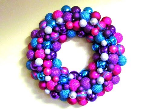 DIY Christmas Ornament Wreath Tutorial DIY Christmas Ornament Wreath Tutorial