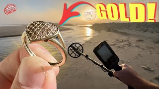 I Searched for HER PHONE But Found GOLD Instead! • California Beach Metal Detecting!