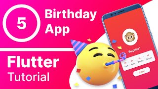 5. Flutter Timer Countdown Birthday App | Flutter Application | Tutorial 1