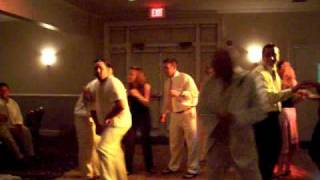 drunk wedding dancing