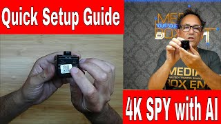 4K Spy Cam Quick Setup Guide Compact WiFi Security with AI & Night Vision