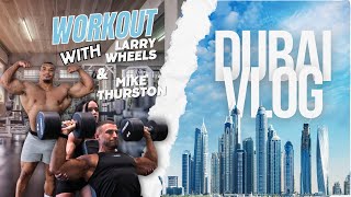 Crazy workouts with Larry Wheels, Mike Thurston & Max Wyatt - My first Expo Experience | Dubai Vlog