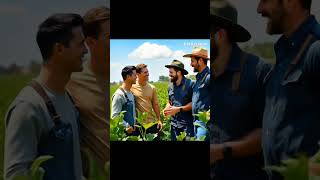 Ronaldo and Messi talking with farmers#ronaldo #viralvideo #messi #ronaldoandmessi