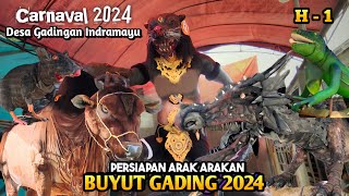 H -1‼️ Persiapan Karnaval Unjungan Buyut Gading 2024 | Gadingan Indramayu