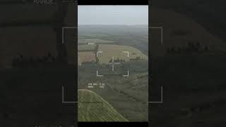 Ukrainian drone destroys Russian armored vehicle with cluster bomb/Military Simulation #shorts