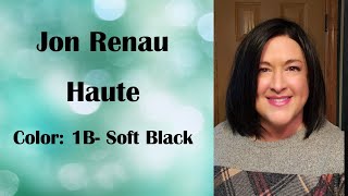 Jon Renau Haute in the color 1B- WIG REVIEW! Straight, HD fiber bob, heat friendly- Black