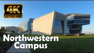 Northwestern University | 4K Campus Walking Tour at Sunset