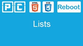 HTML5 and CSS3 beginners tutorial 5 - lists