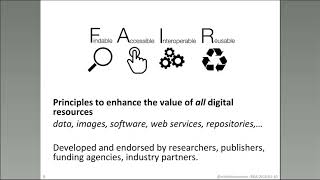 RDA Webinar with Dr. Michel Dumontier: FAIR principles