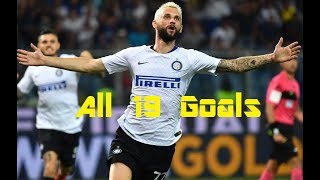 Marcelo Brozović - all 19 goals for Inter