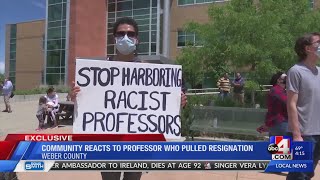 Community protests racial injustice, Weber State professor