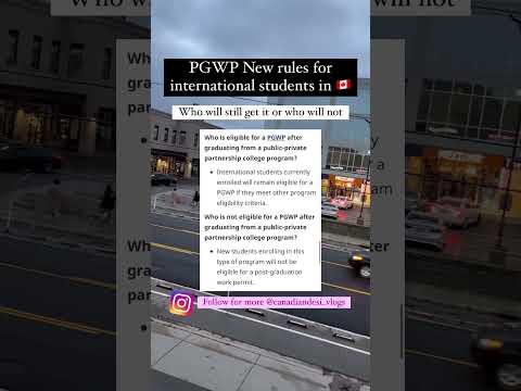 Pgwp New Rules|#canadaimmigration #internationalstudents #studentvisa # ...